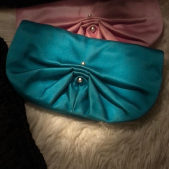 YSL silk evening clutch